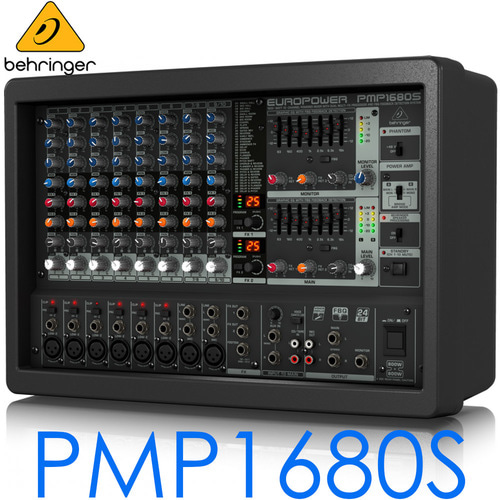 BEHRINGER PMP1680S/ 베링거 / 파워드 믹서 / PMP 1680S / PMP 1680 S / 앰프내장 믹서 / PMP-1680 / 파워드믹서