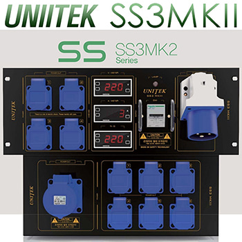 UNITEK SS3MKII / 유니텍 SS3MKII / 대용량 전원부 판넬 박스 / 음향전원박스 / 영상전원박스 / 32A 입력, 출력 동시가능