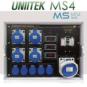 UNITEK MS4 / 유니텍 MS4 / MS 4 / 순차전원공급기 / 63A 대용량전원부 / 영상 전원박스 / 음향전원박스